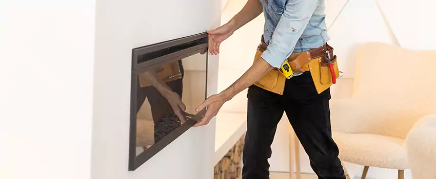 Metal Fireplace Installation in Ontario, California
