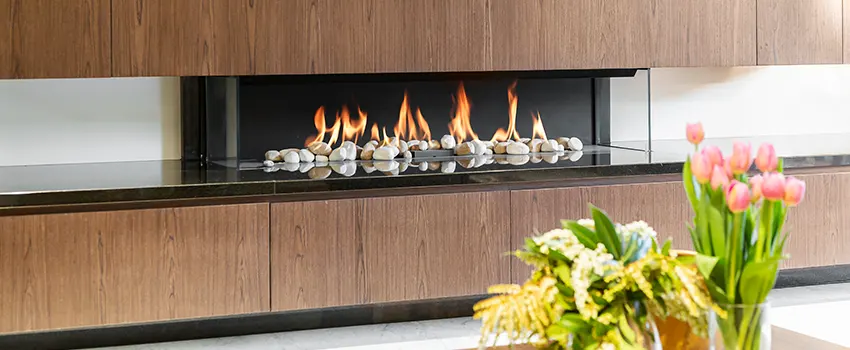 Double-height Fireplace Design Refurbishment in Ontario, California