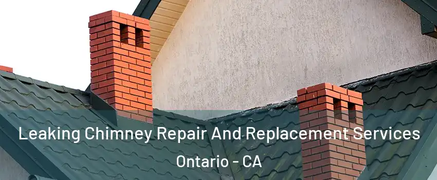 Leaking Chimney Repair And Replacement Services Ontario - CA
